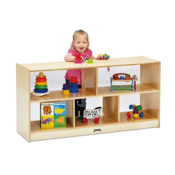 Jonti-Craft Toddler Single Mobile Storage Unit, See-Thru Back 0324JCPL - main